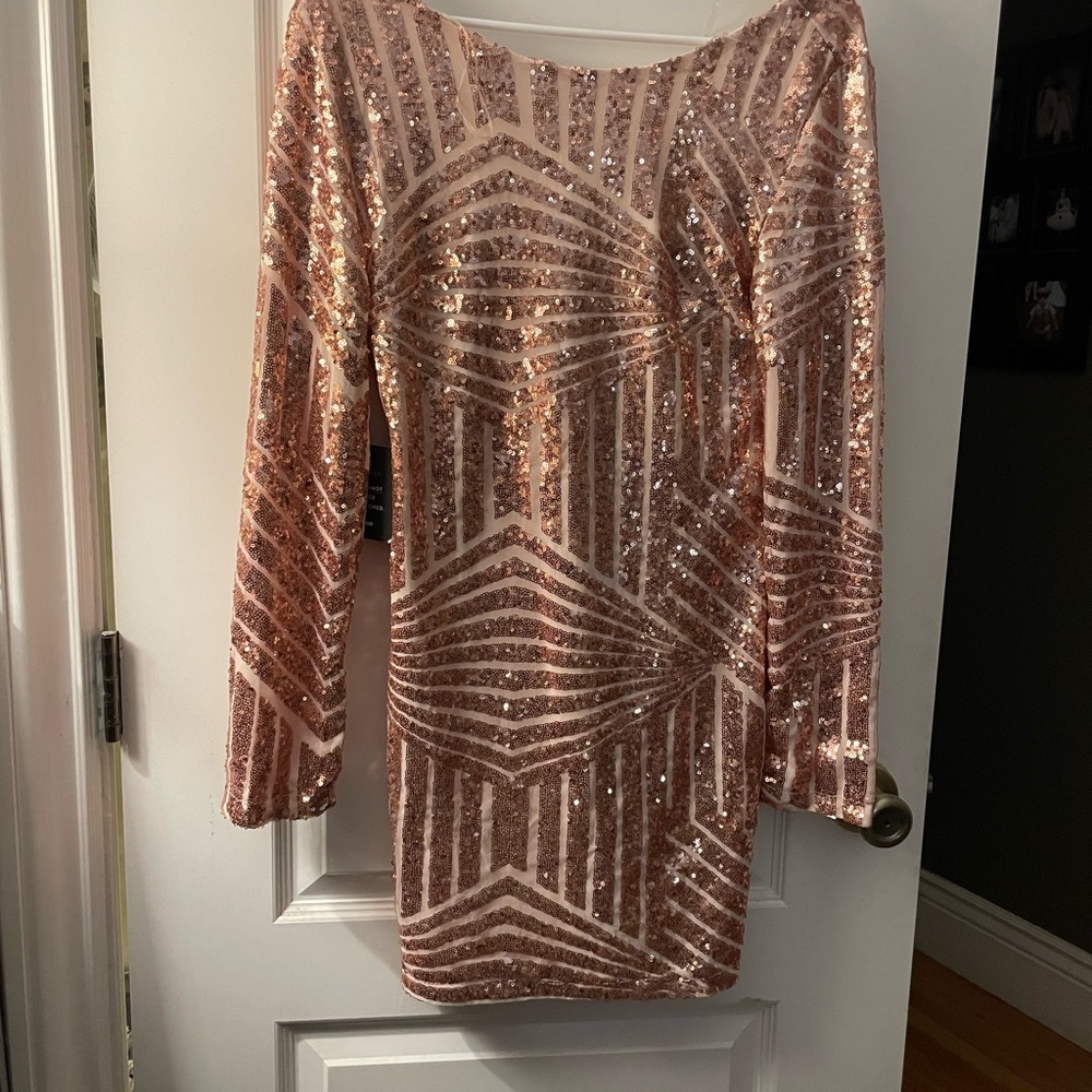 Gorgeous Charlotte Russe Bronze Sequin Dress